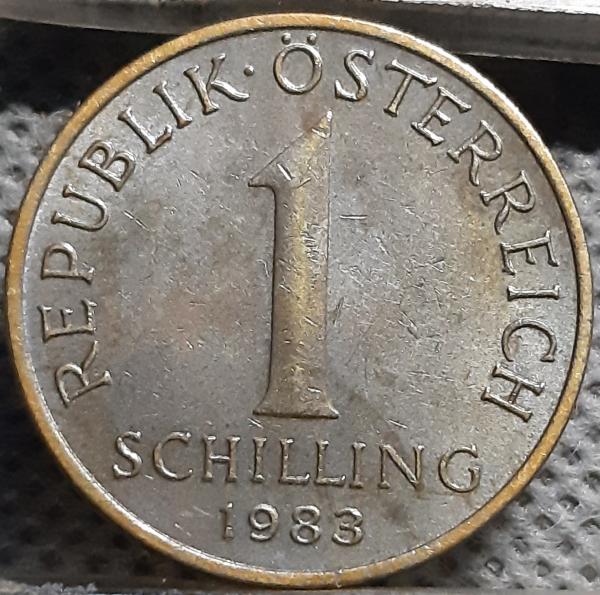 Austrija 1 Šilingas 1983 KM#2886 (2165)