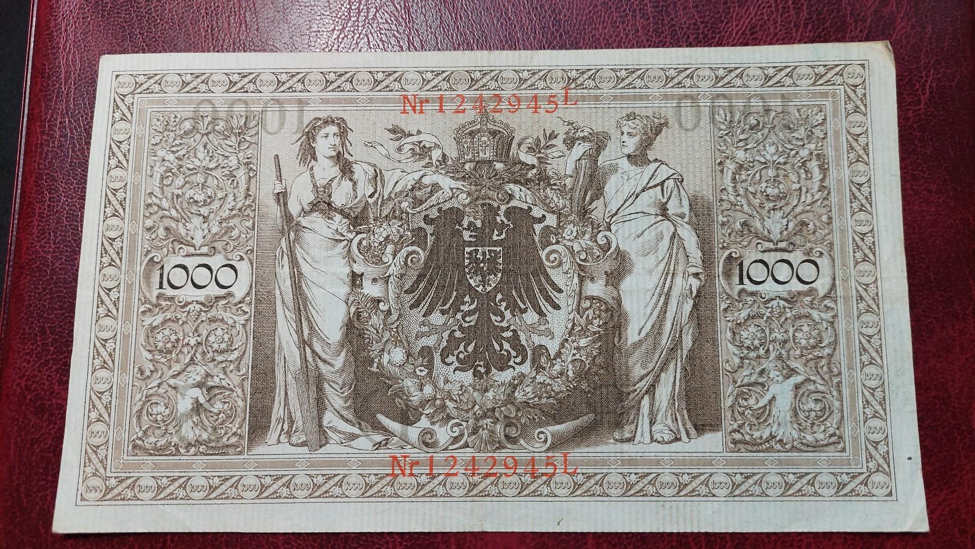 1,000 Mark 1910.04.21 Vokietija P-44b.4