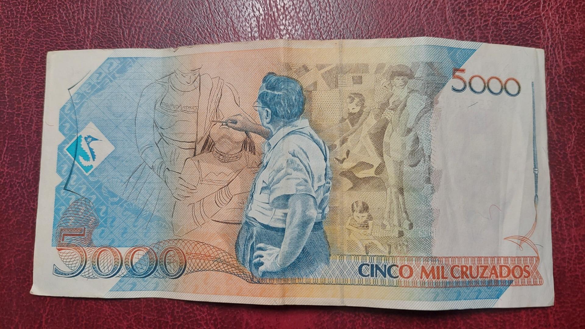 5 Cruzados Novos 1989 Brazilija P-217a