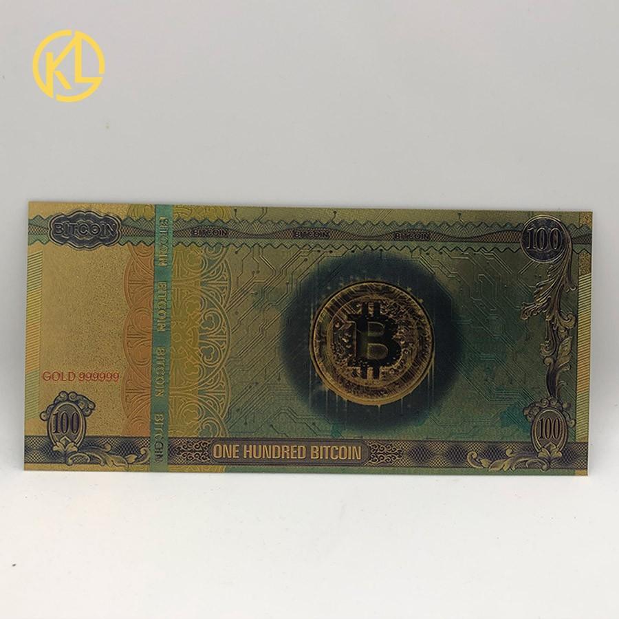 Bitcoino banknotas "Auksinis" (suvenyrinis)