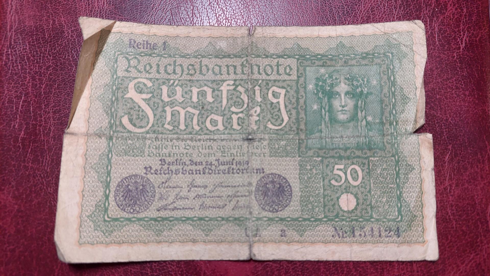50 Mark 1919.06.24 Vokietija P-66a.1