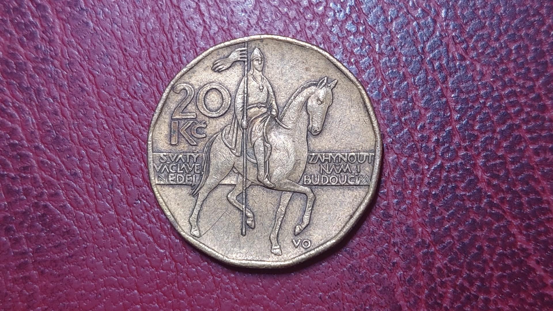 Čekija 20 kronų, 1999 KM# 5