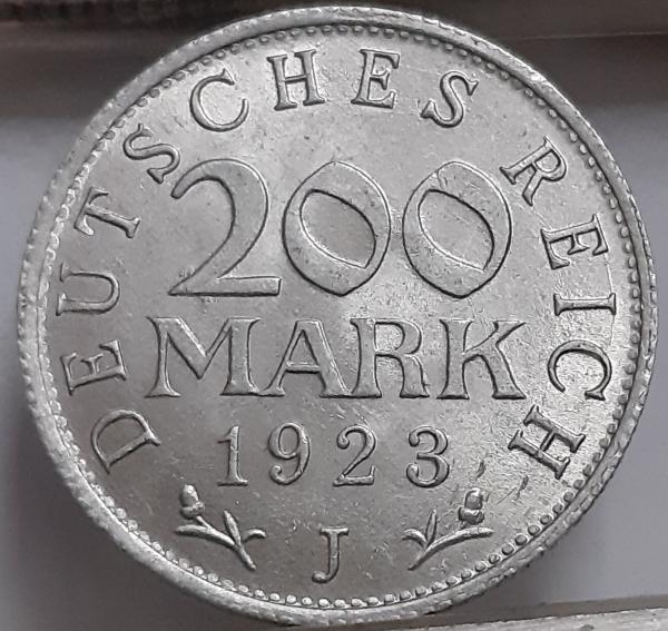 Vokietija 200 Markių 1923 J KM# 35 (2209)