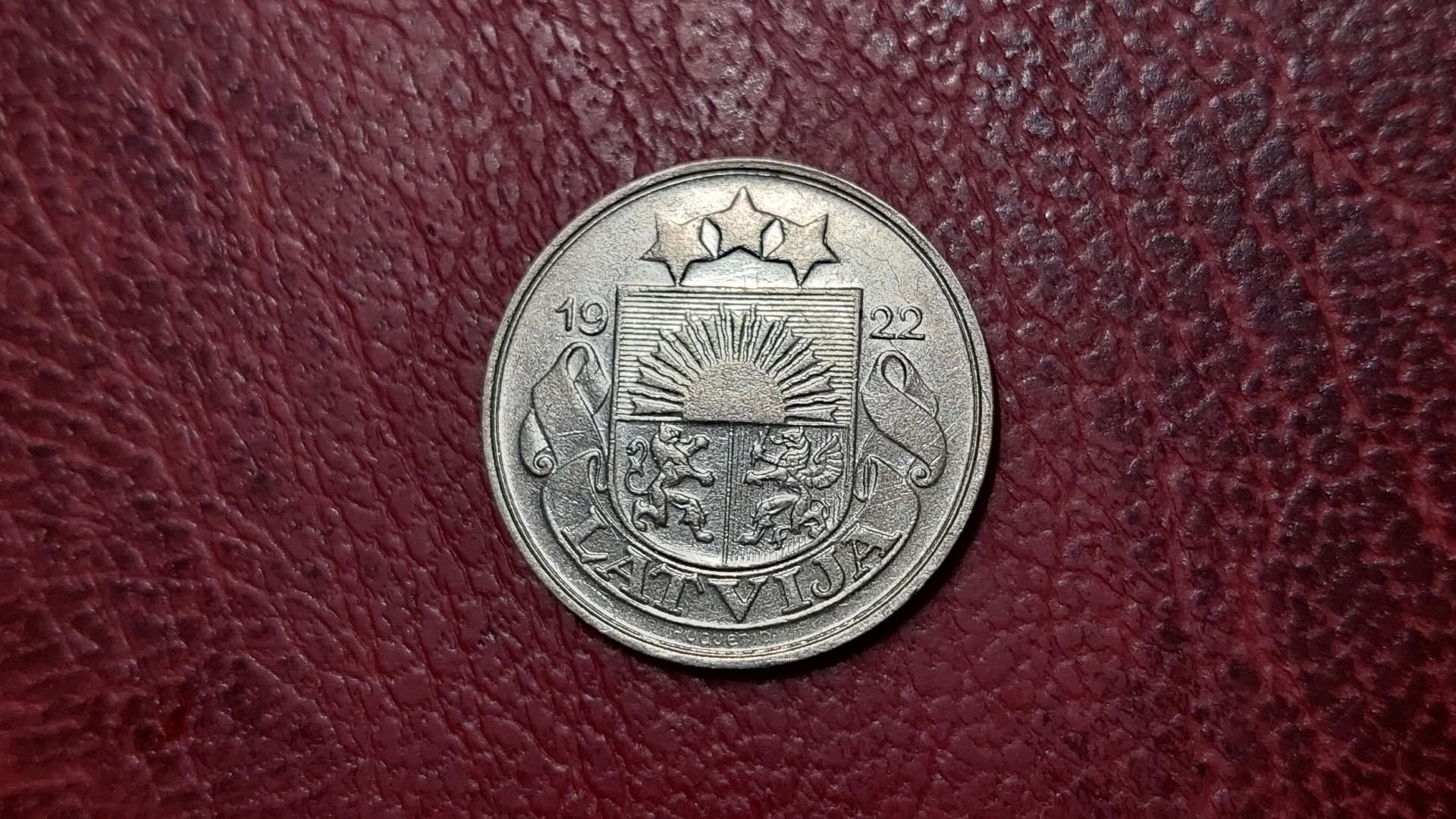 Latvija 20 santimų, 1922 KM# 5