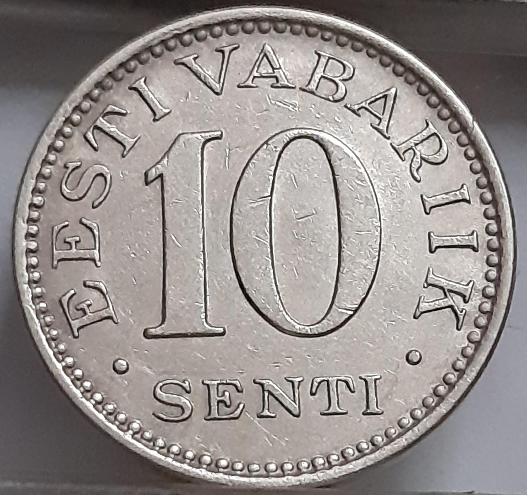 Estija 10 Sentų 1931 KM#12 (2235)