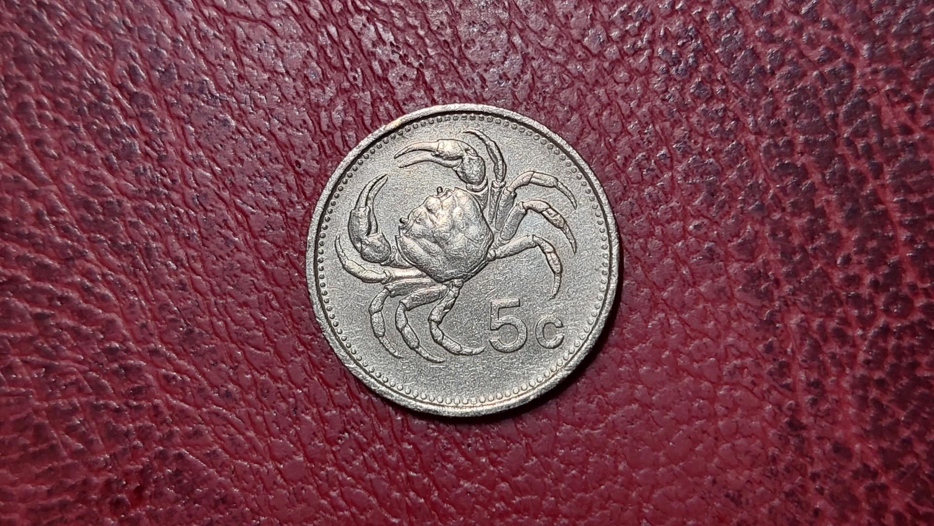 Malta 5 centai, 1986 KM# 77