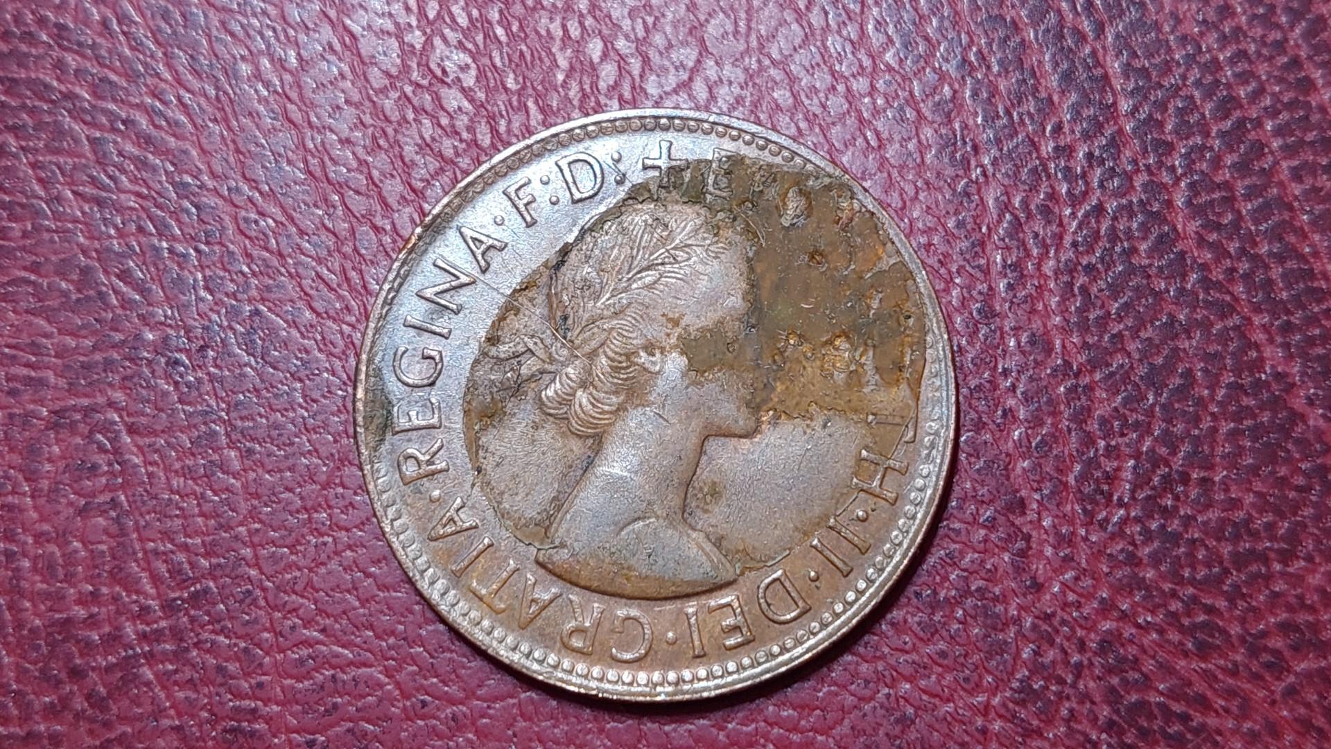 Australija 1 pensas, 1964 KM# 56