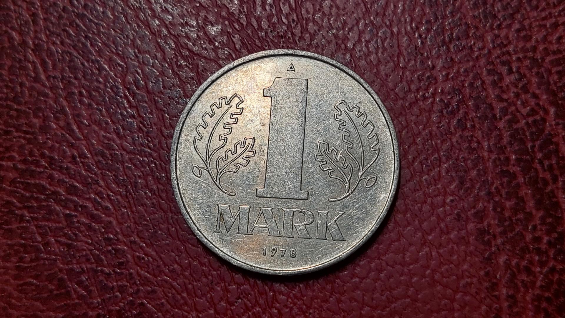 Vokietija - VDR 1 markė, 1978 KM# 35.2