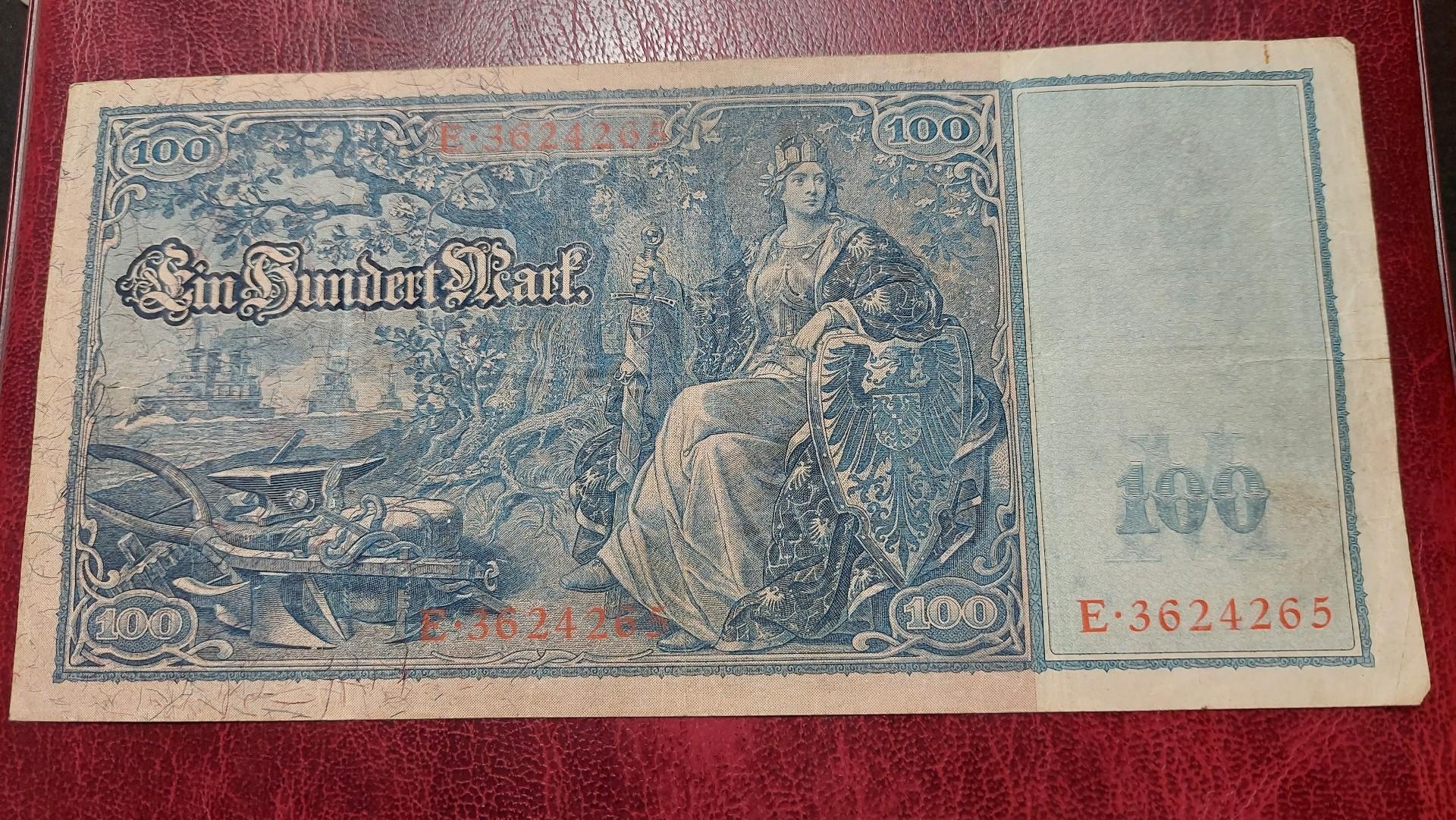 100 Mark 1910.04.21 Vokietija P-42a.1