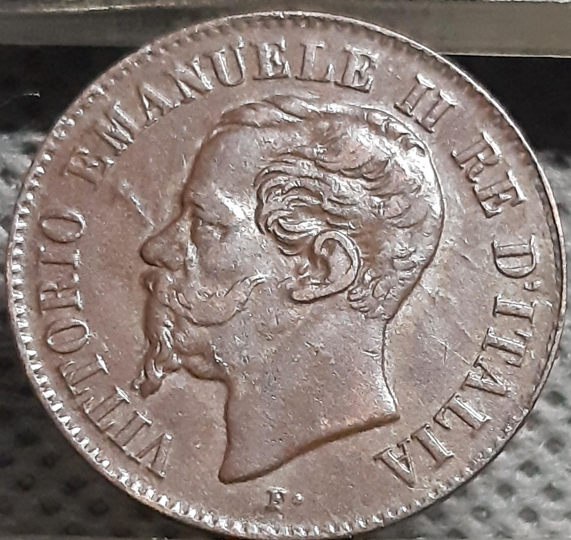 Italija 2 Čentezimai 1867 M KM#2 Varis (2243)