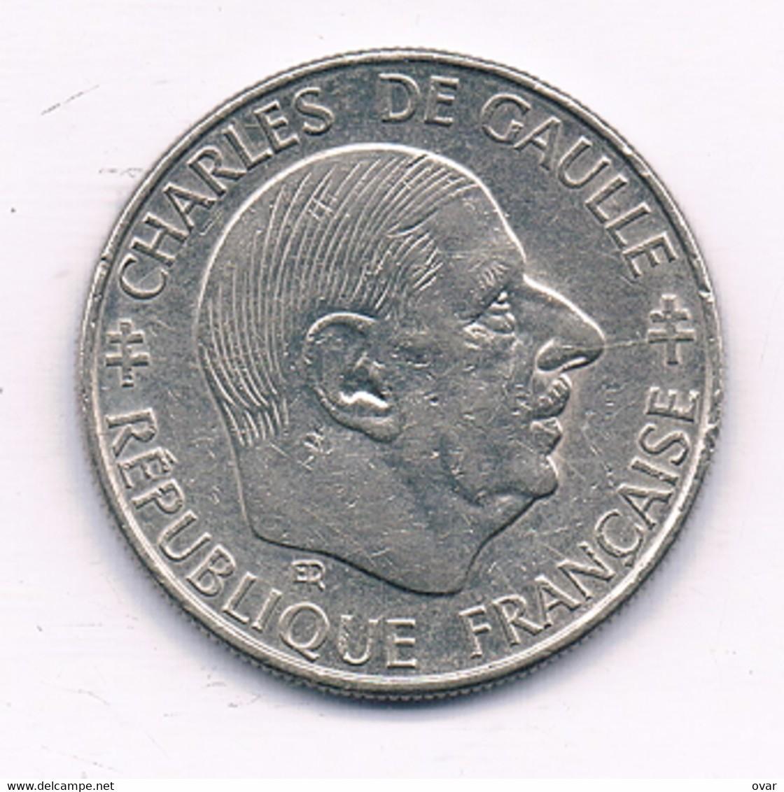 1 Frankas,  Prancūzija.1988m. Maršalas de Golis.