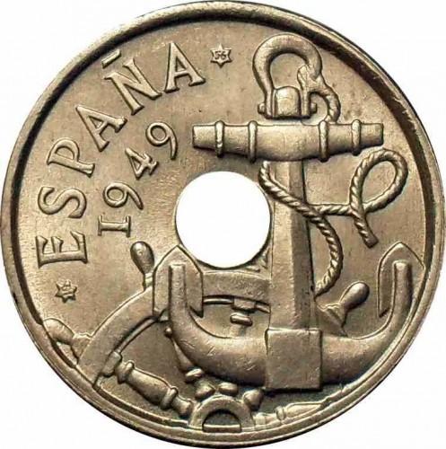 50 centimų Ispanija, 1949m.