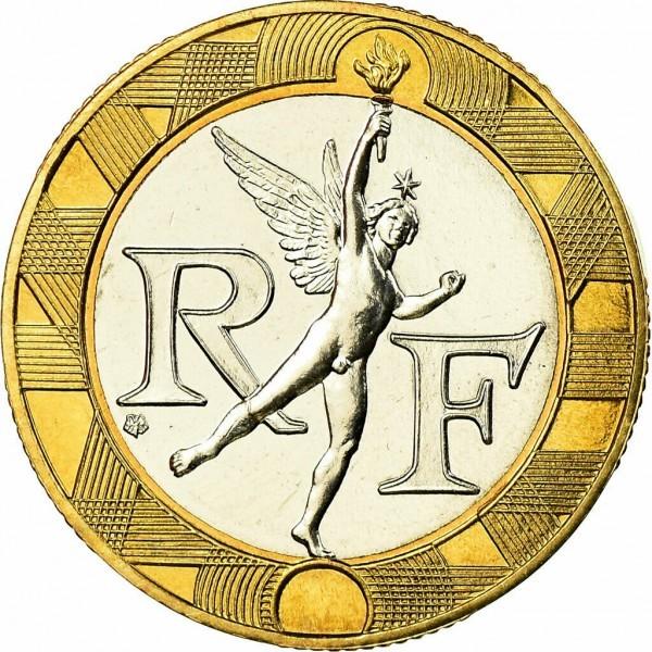 10 frankų Prancūzija, 1990m.