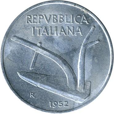 10 Italija. 1952m.