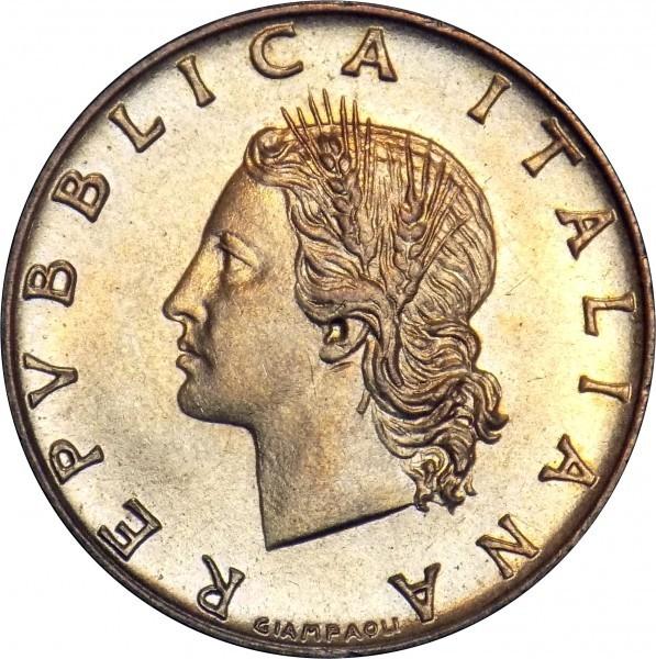 20 lirų, Italija. 1970m.