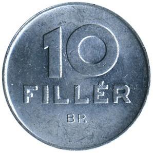 10 filerių Vengrija. 1973m.