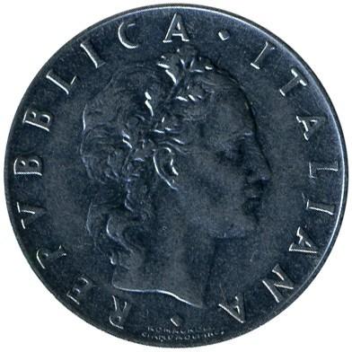 50 lirų Italija. 1964m.