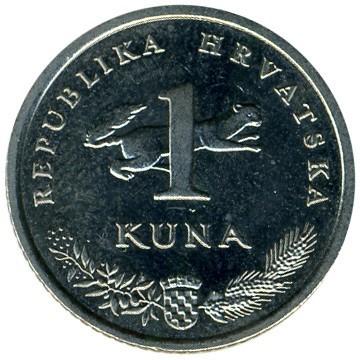 1 kuna Kroatija. 2005m. 