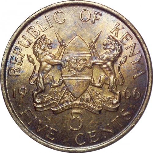 5 centai Kenija. 1966m.