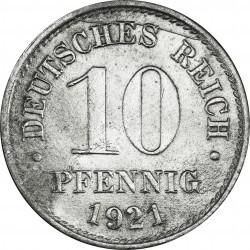 10 pfenigų Vokietija. 1921m.