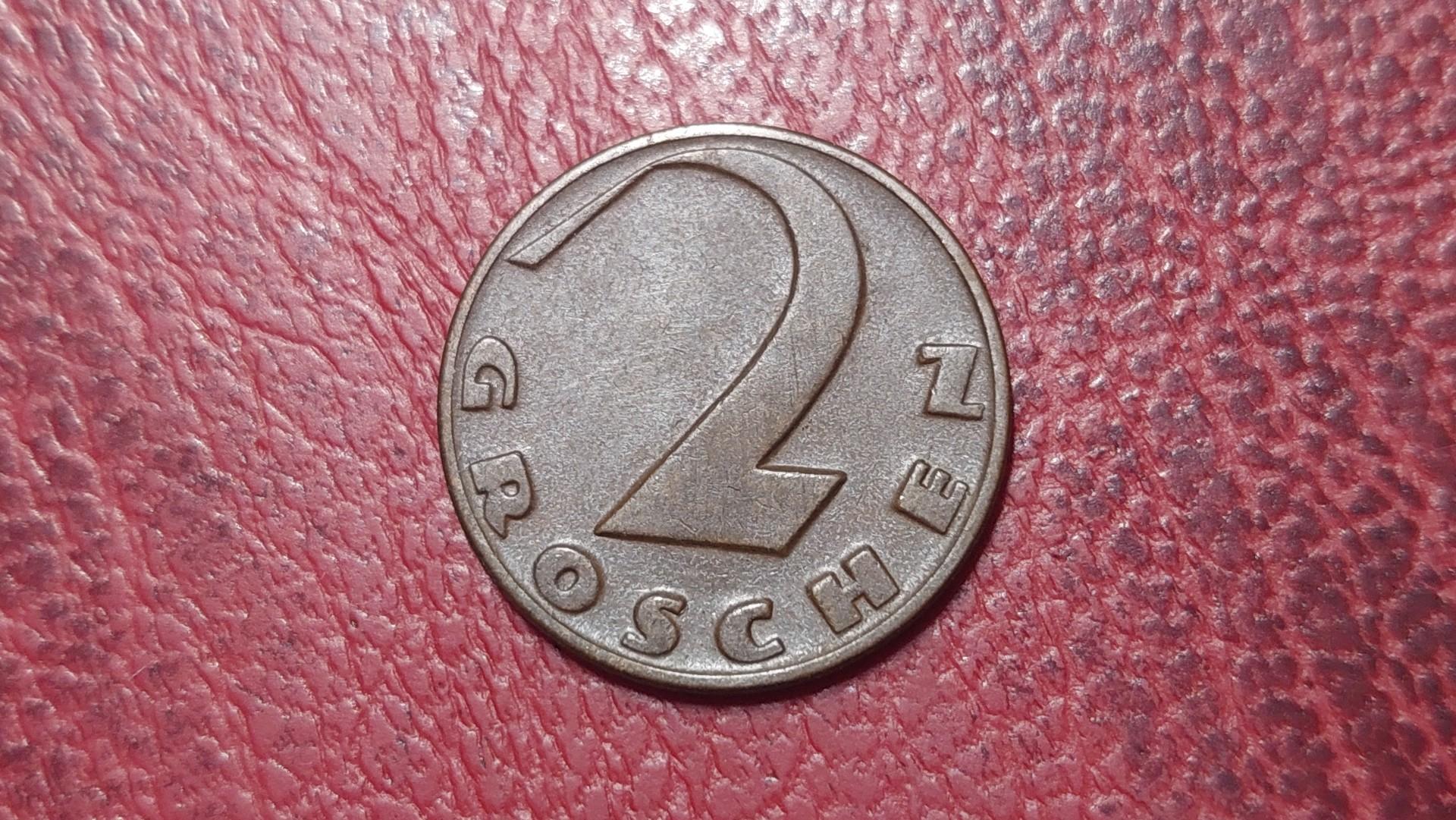 Austrija 2 grošenai, 1935 KM# 2837