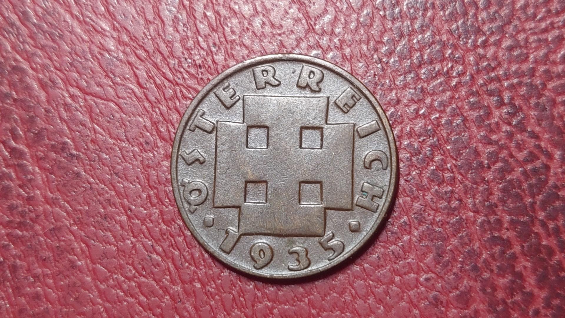 Austrija 2 grošenai, 1935 KM# 2837