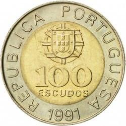 100 eskudų Portugalija. 1991m.