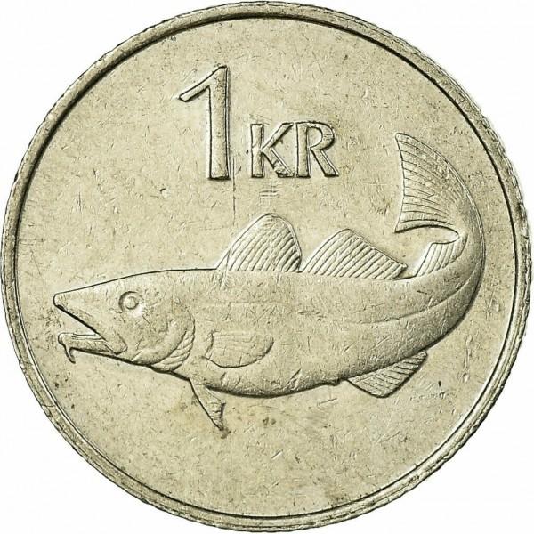 1 krona.Islandija. 1981m.