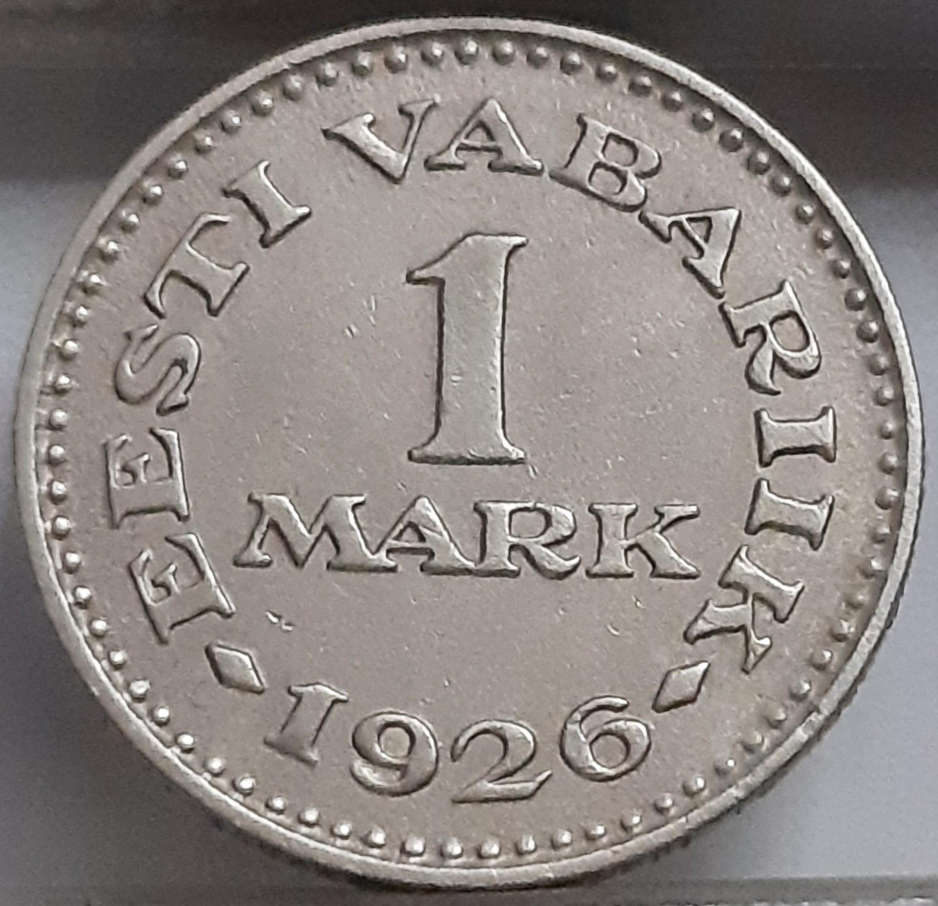 Estija 1 Markė 1926 KM#5 (2284)