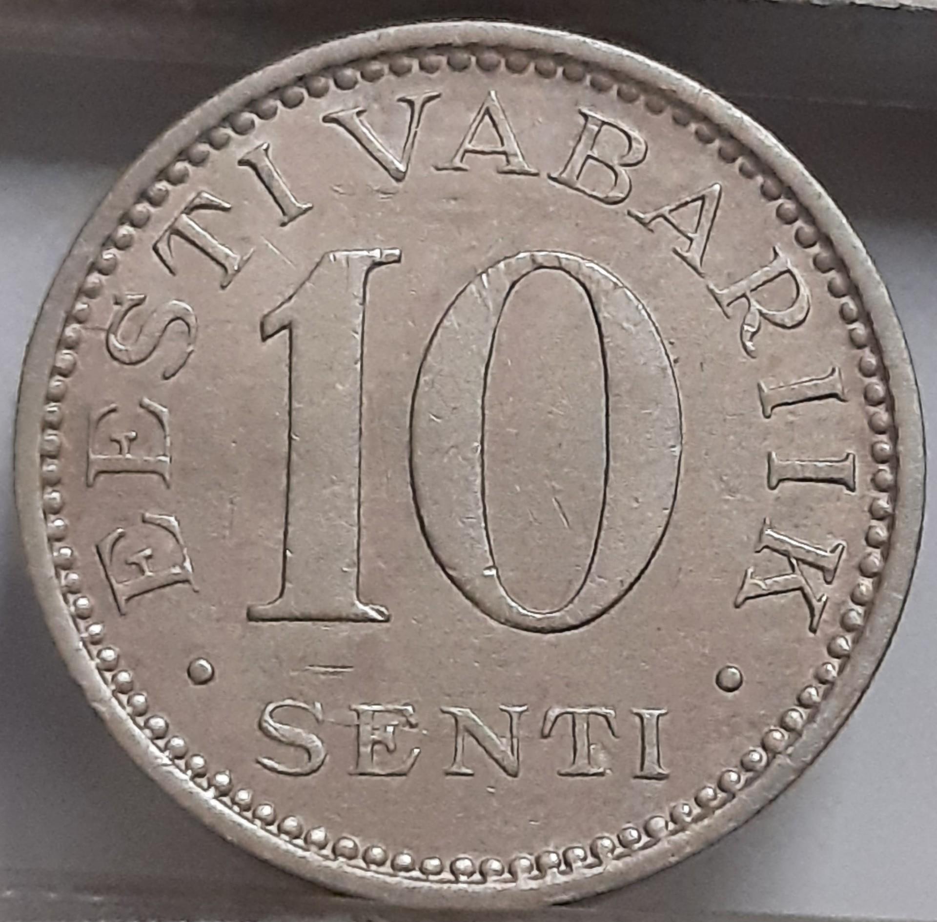 Estija 10 Sentų 1931 KM#12 (2286)