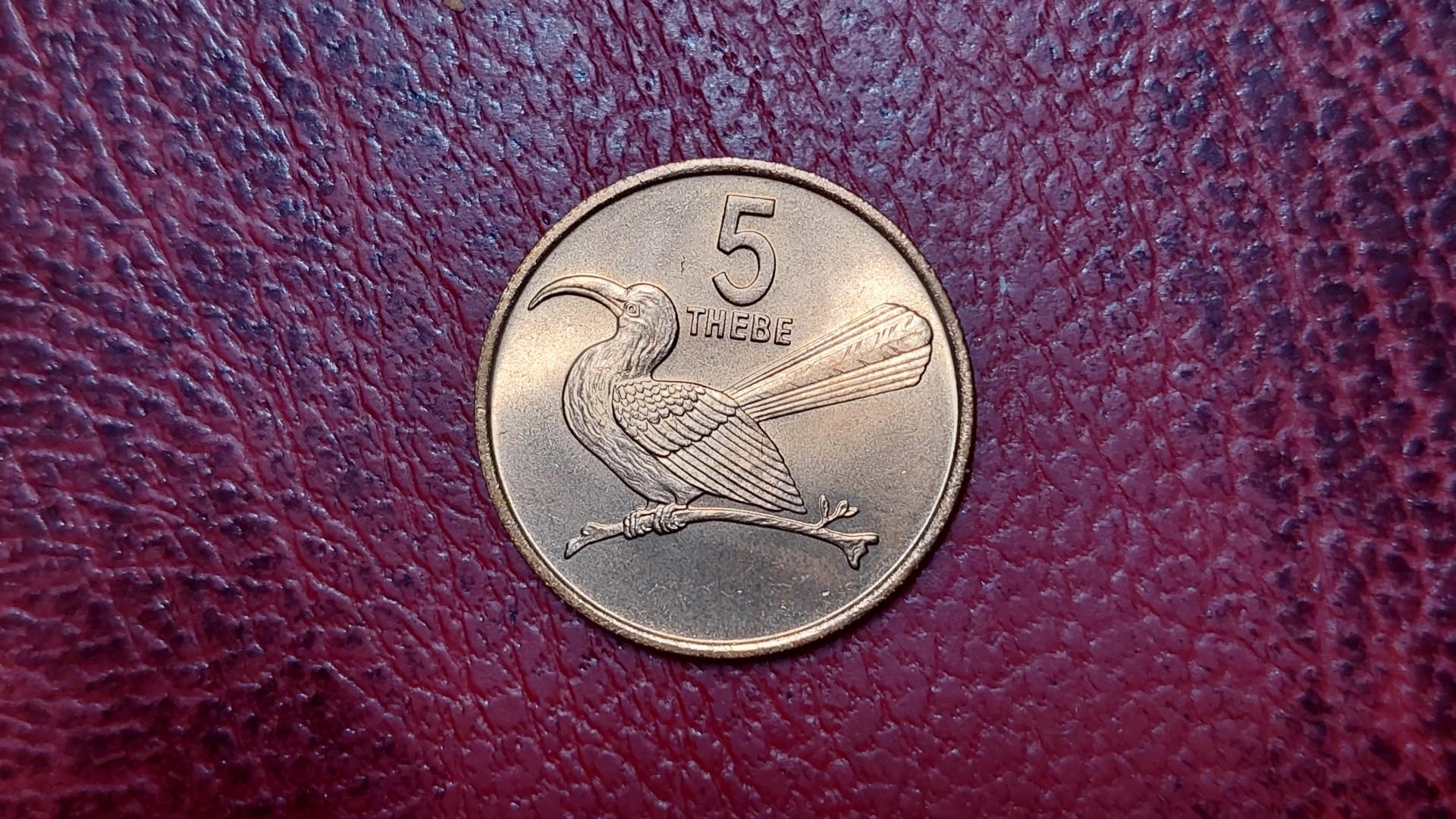 Botsvana 5 tėbai, 1976 KM# 4