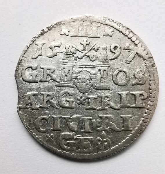 Rygos miesto 3 grašiai 1597 