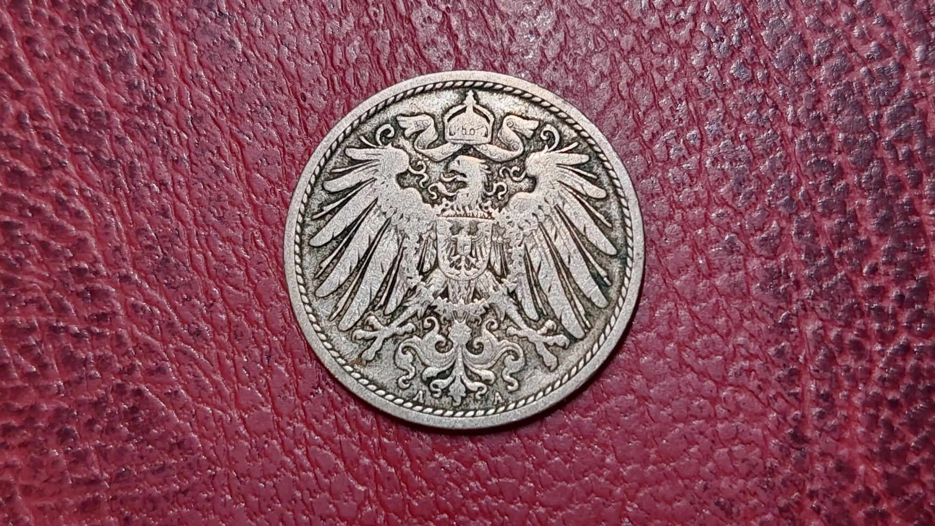 Vokietija 10 pfenigų, 1898A KM# 12