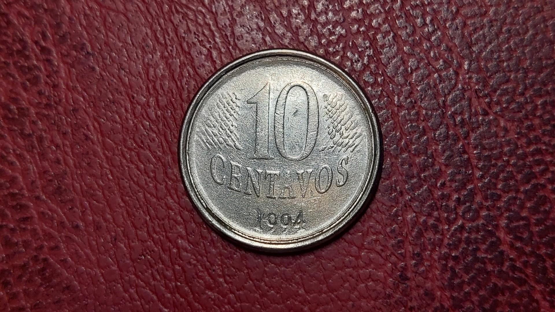 Brazilija 10 sentavų, 1994 KM# 633