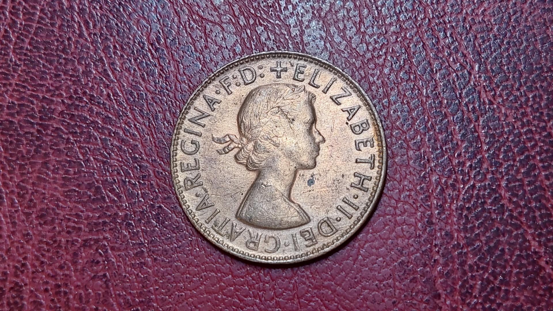 Australija 1 pensas, 1961 KM# 56