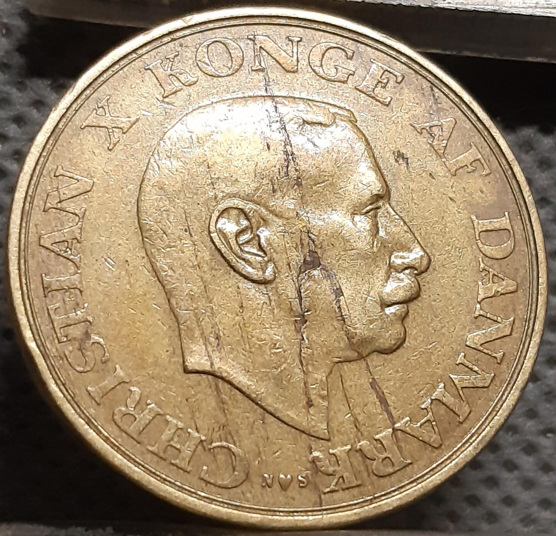 Danija 1 Krona 1944 KM#835 (2317)