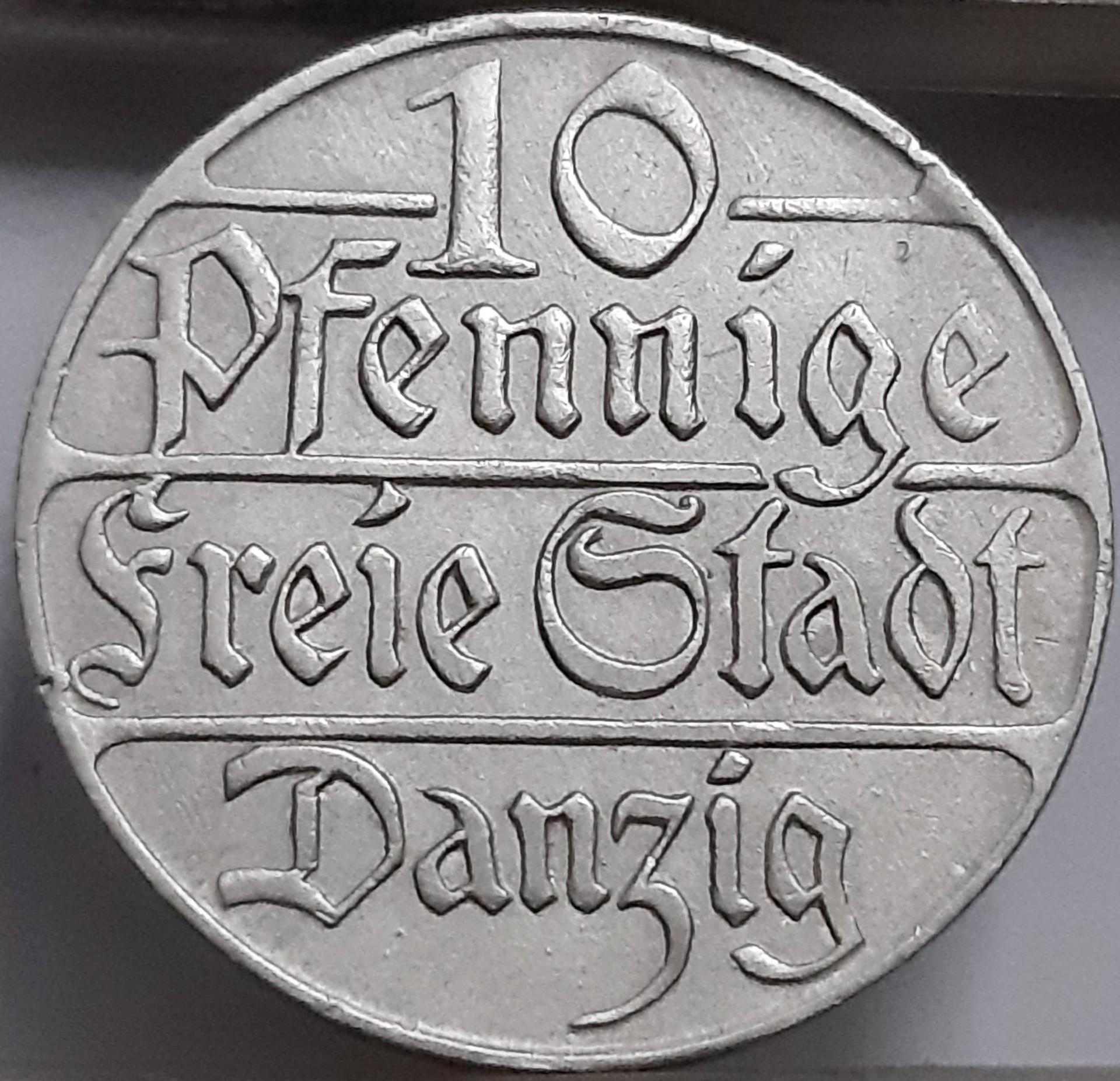 Dancigas 10 Pfenigų 1923 KM#143 (2340)