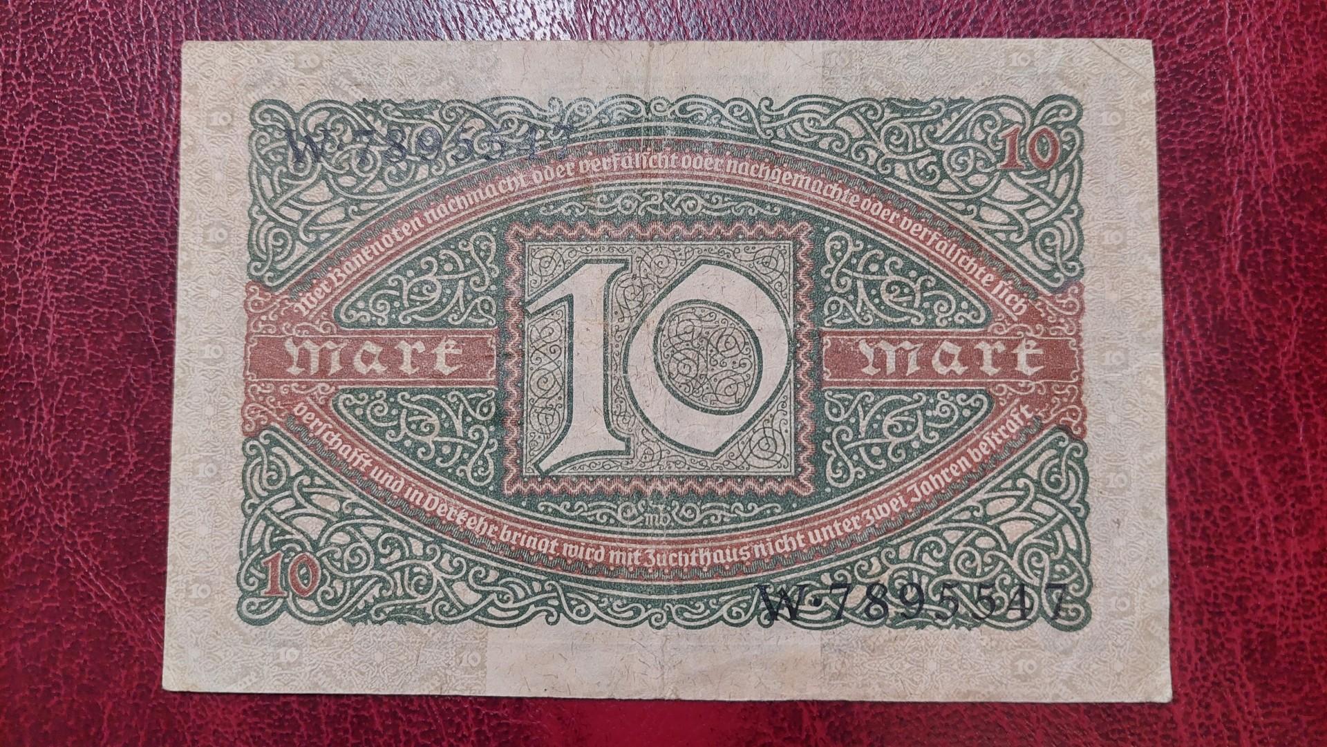 10 Mark 1920.02.06 Vokietija P-67a.1