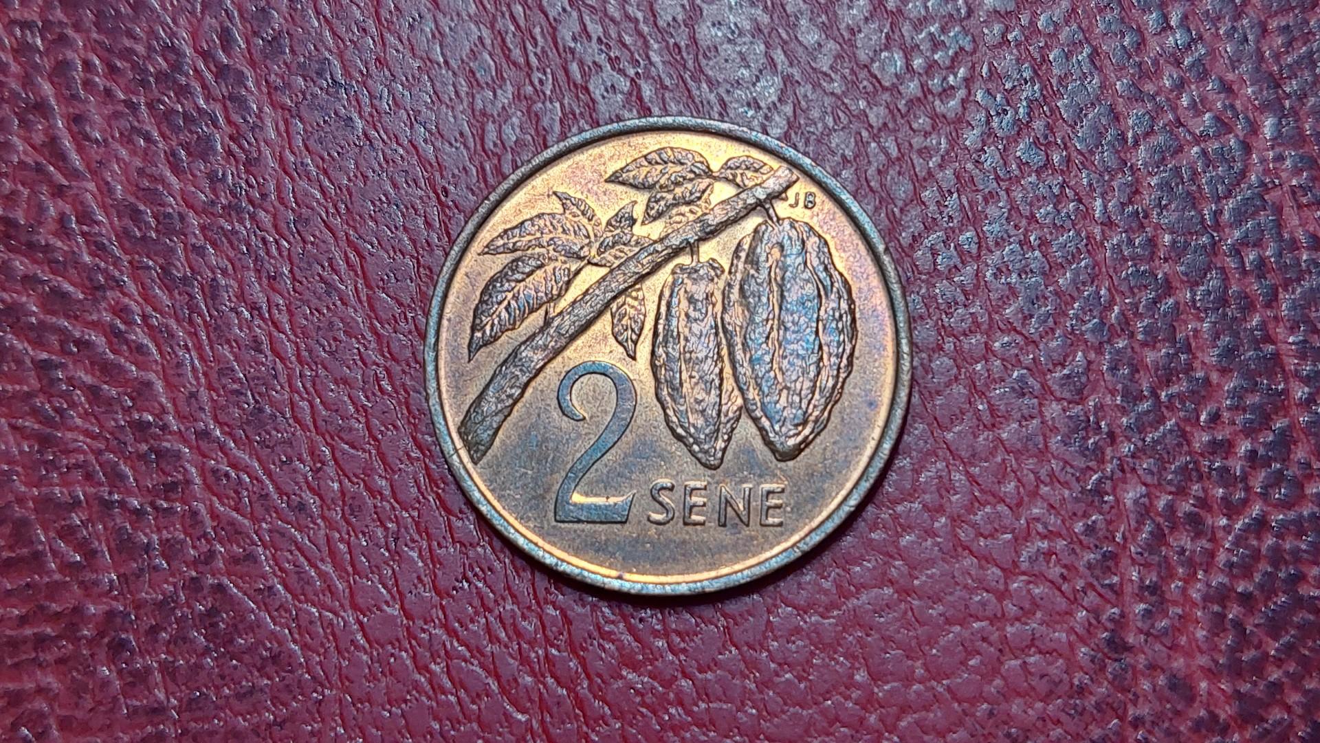 Samoa 2 senai, 1974 KM# 13