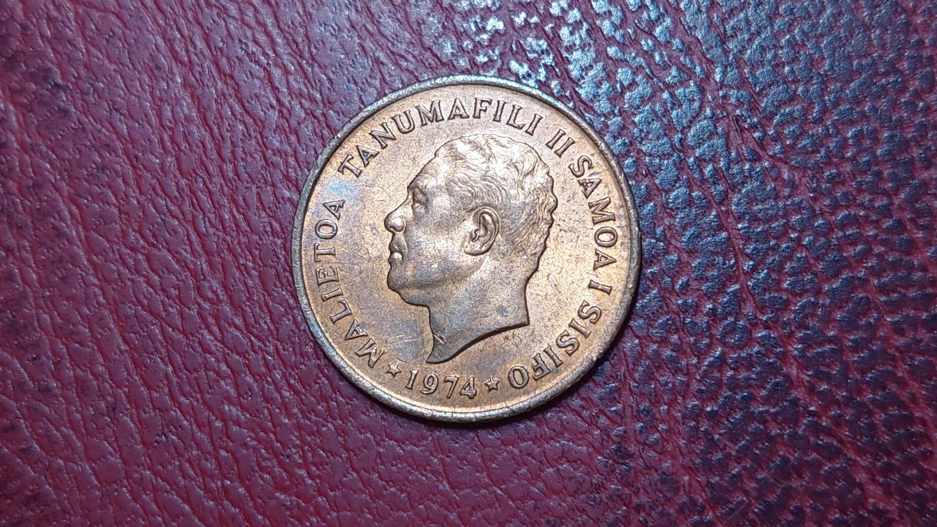 Samoa 2 senai, 1974 KM# 13