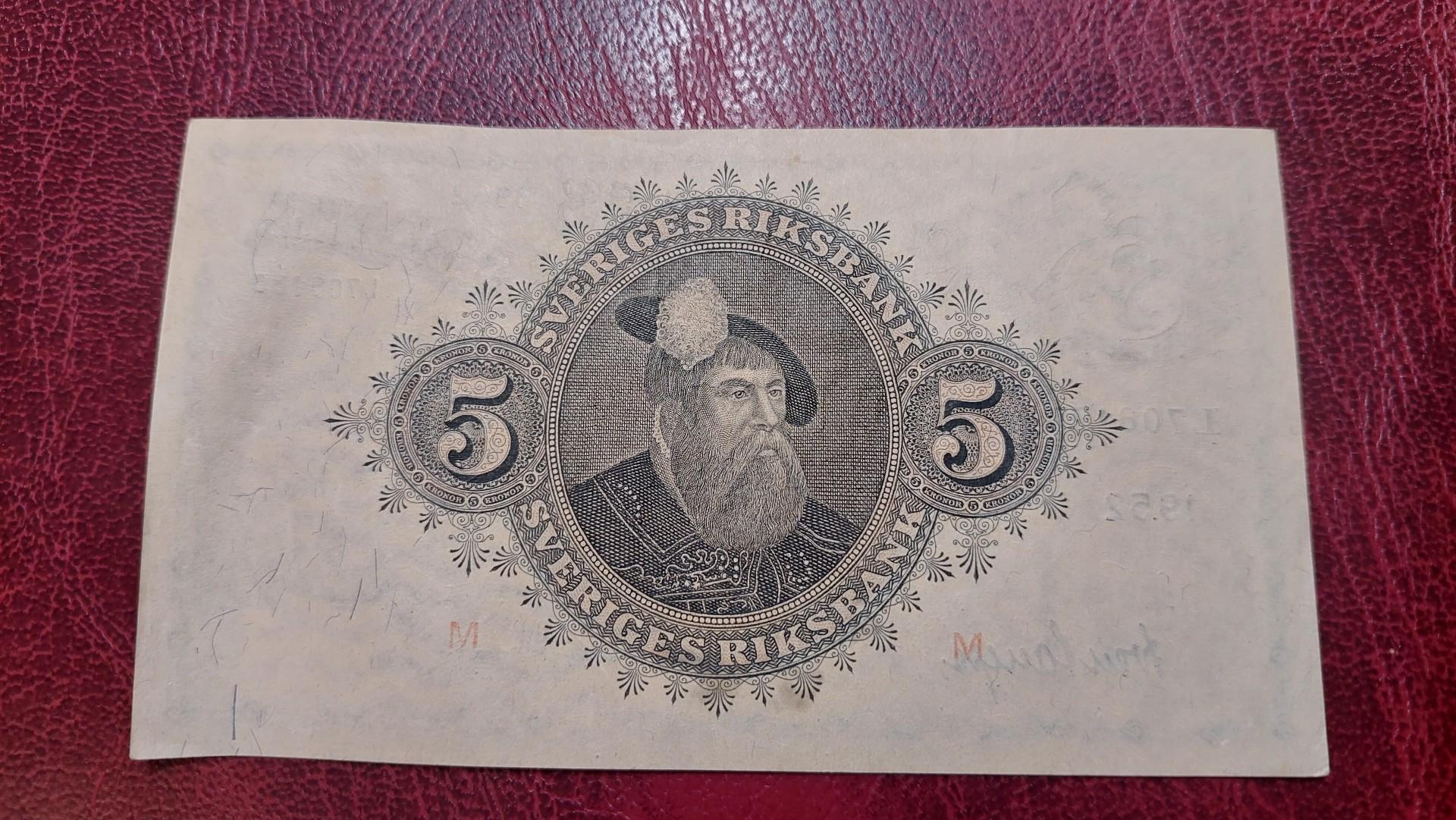 5 Kronor 1952 Švedija P-33аi.9