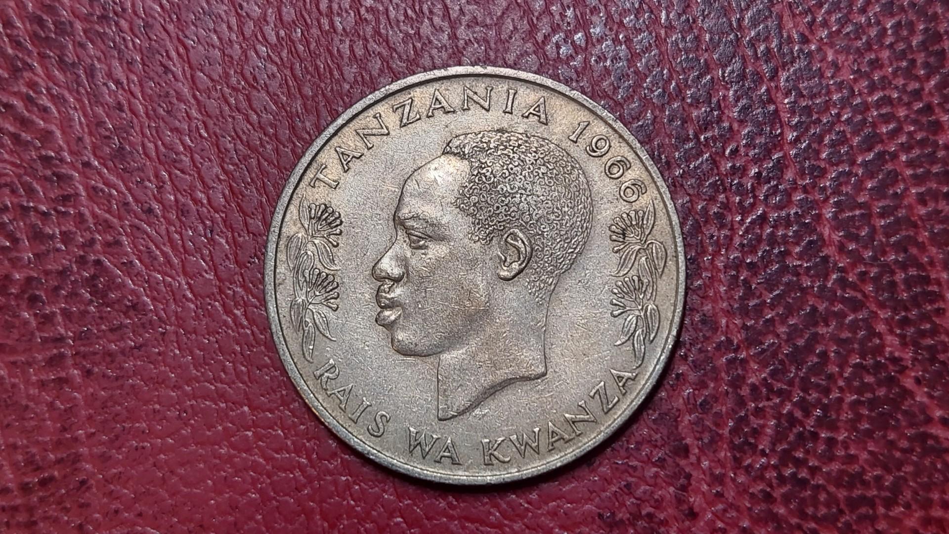 Tanzanija 1 šilingas, 1966 KM# 4