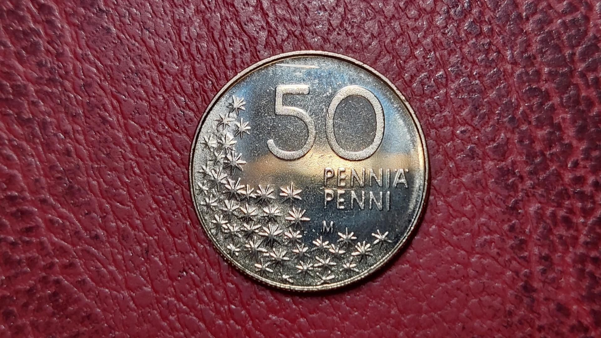 Suomija 50 pensų, 2001 KM# 66
