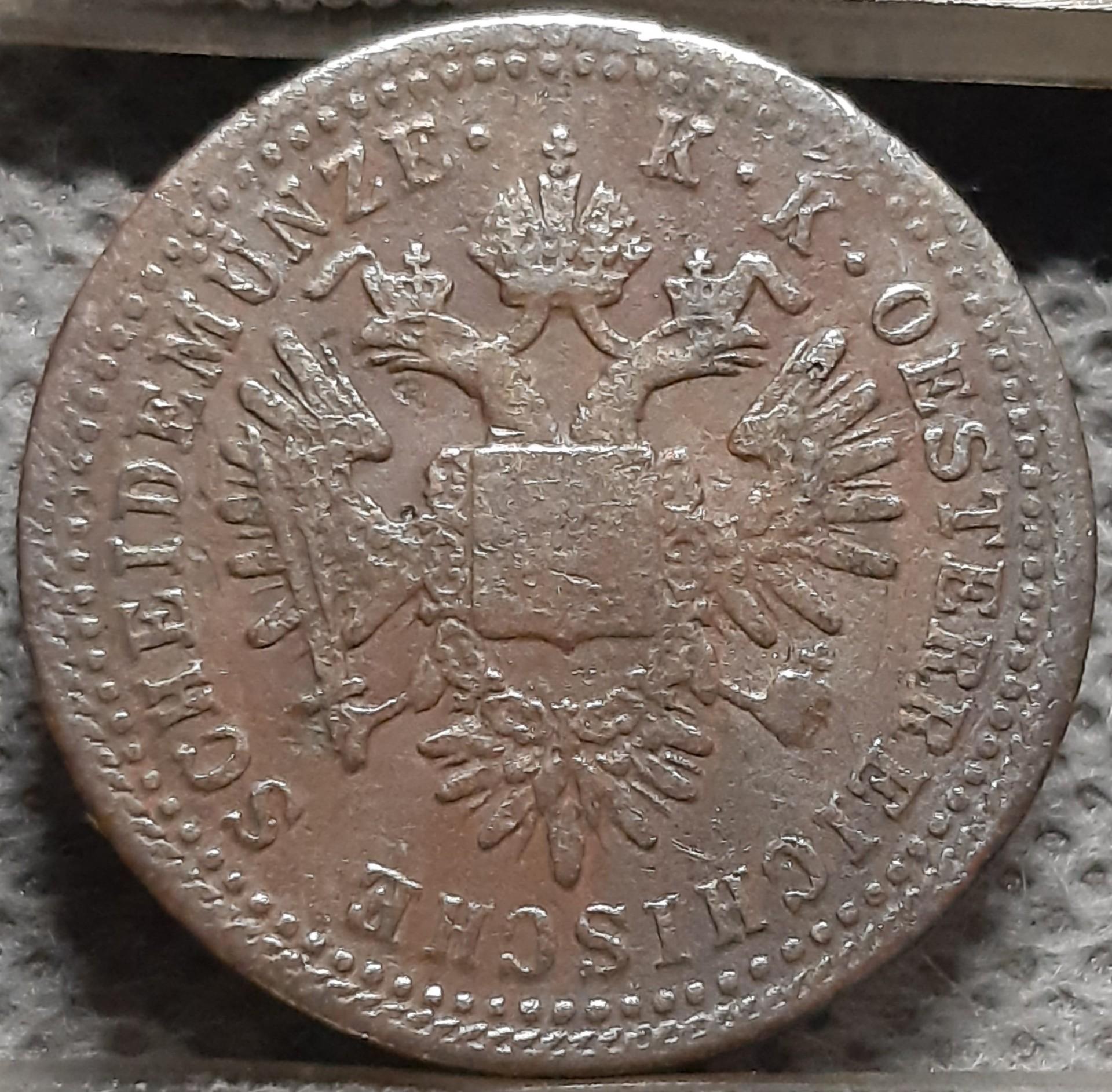 Austrija 1 Kreiceris 1851 KM#2185 B Varis (2378)