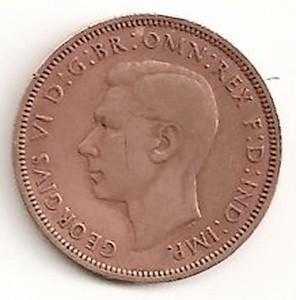 Anglija. 1 pensas ( 1939 ) XF