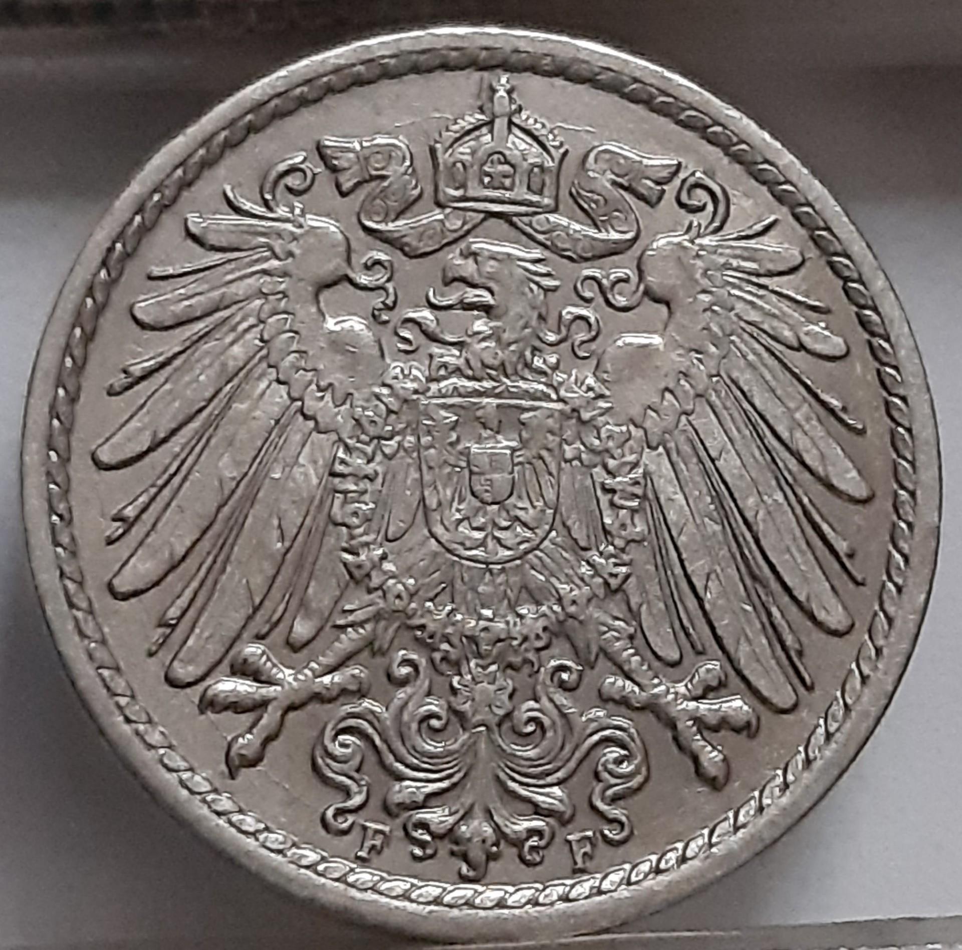 Vokietija 5 Pfenigai 1905 F KM#11 (2465)