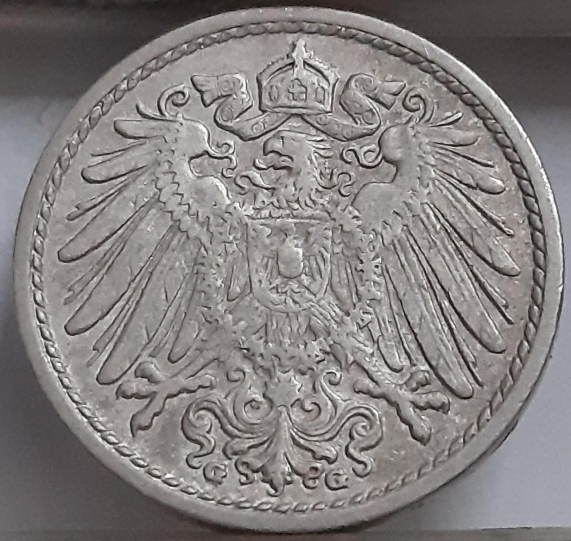 Vokietija 5 Pfenigai 1905 G KM#11 (2471)