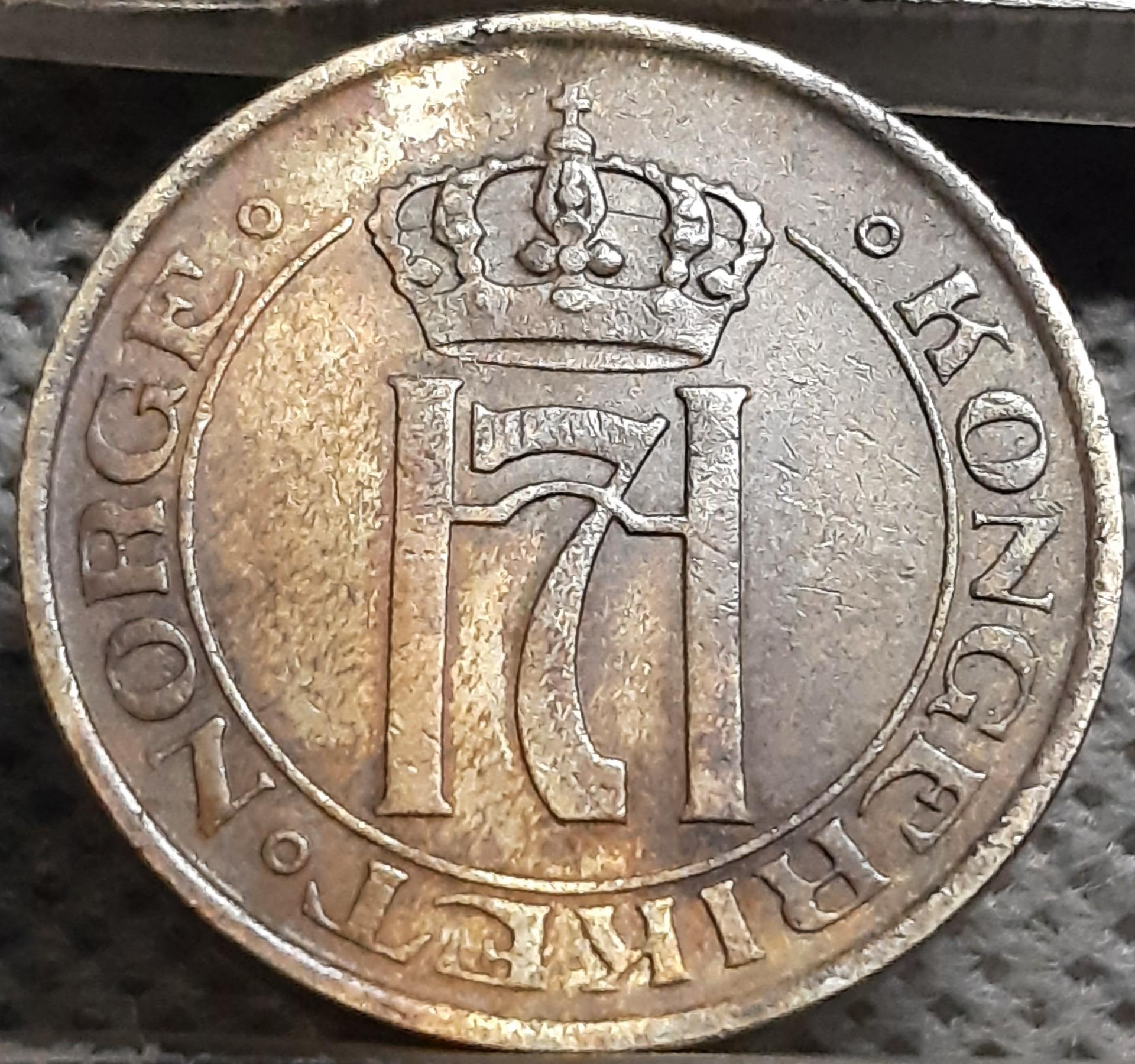 Norvegija 2 Erės 1910 KM#371 Bronza (2494)