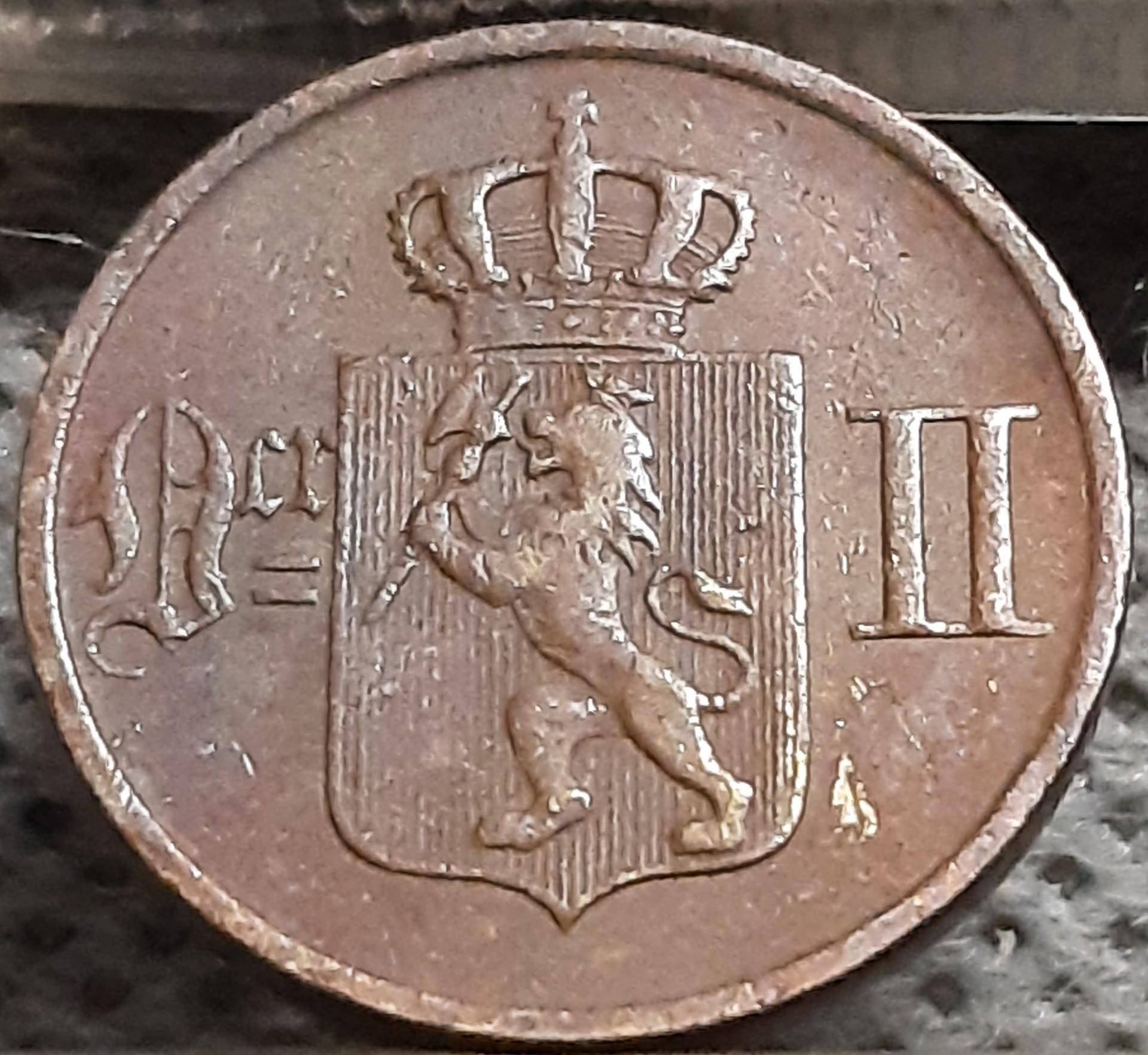 Norvegija 1 Erė 1902 KM#352 Bronza (2501)