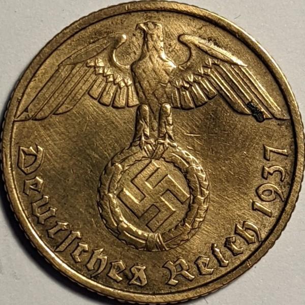 10 reichspfenigų 1937 D